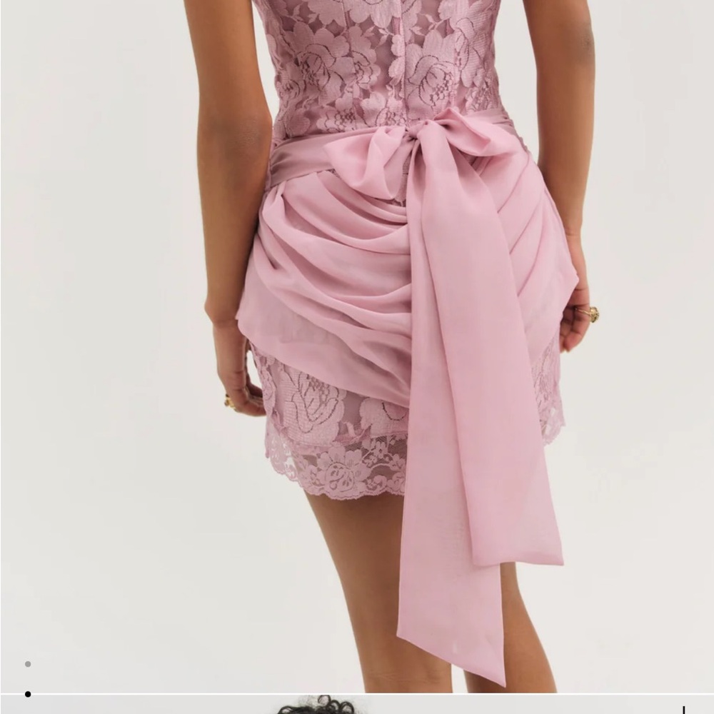 For Love And Lemons Pink Lace Mini Dress - Picture 2 of 3